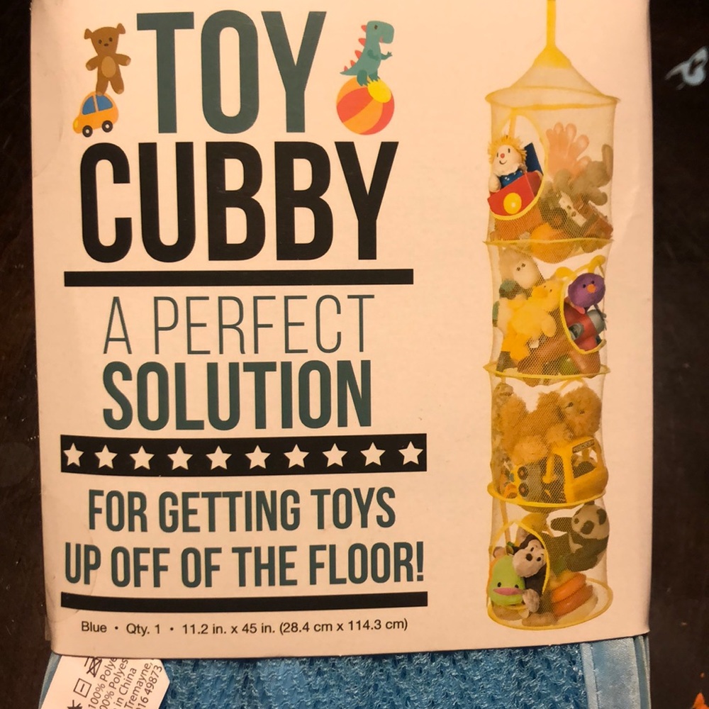 Toy cubby in blue